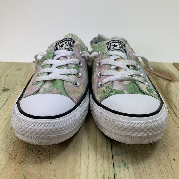 Converse Shoes Womens 8 Shoreline Egret Green Tie Dye Watercolor Slip On 570911F - Picture 2 of 13